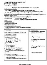 Giáo án Tiếng anh lớp 9 - Tiết 1 đến 50 - Năm học 2016-2017 - Đỗ Thị Hoan